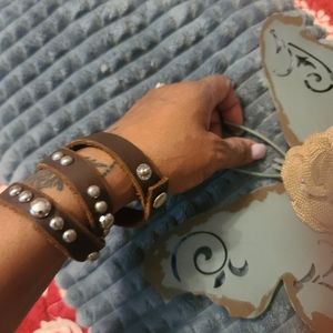 *NWOT* Boho leather wrap bracelet 😍